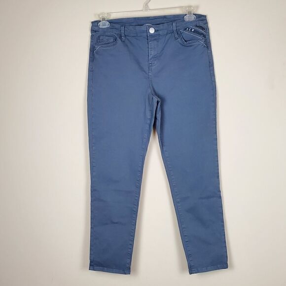 Soft Surroundings Blue Skinny Pants - Picture 1 of 9